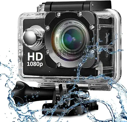 DEATTI Action Camera 1080P 12MP Sports Camera Full HD 2.0 Inch Action Cam 30m/98ft Underwater Waterproof Camera with Mounting Accessories (DECM4)