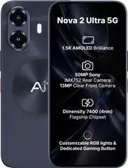 Ai+ Nova 2 Ultra 5G (with TWS) (Black, 128 GB)