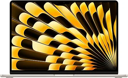 Apple 2026 MacBook Air 15″ Laptop with M5 chip: AI and Apple Intelligence, 38.91 cm (15.3″) Liquid Retina Display, 16GB Unified Memory, 1TB SSD Storage, 12MP Center Stage Camera, Touch ID; Starlight