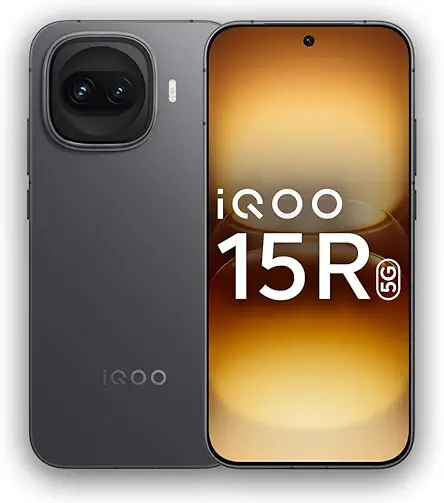 iQOO 15R (Dark Knight, 8GB RAM, 256GB Storage) | Snapdragon® 8 Gen 5 Processor | India’s Slimmest Smartphone in 7600mAh Battery* | Segment's Most Stable 144FPS Gaming*