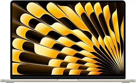 Apple 2024 MacBook Air 15″ Laptop with M3 chip: 38.91 cm (15.3″) Liquid Retina Display, 16GB Unified Memory, 256GB SSD Storage, Backlit Keyboard, 1080p FaceTime HD Camera, Touch ID- Starlight