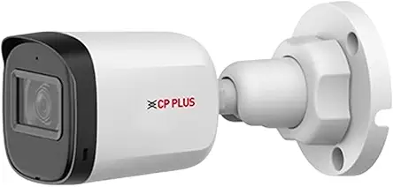 CP Plus 2.4MP IR Wired Bullet Outdoor Camera CP-URC-TC24PL3 Compatible with DVR only | 3.6mm Lens | 30 Meter Black & White Night Vision | IP67 | Analog HD CCTV Camera, White