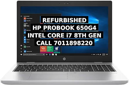 Certified Professional Book 650 G4 | Core i7 8th Gen 8550U | 15.6" Full HD Display | 16 GB RAM | 265 GB SSD | Win 11 Pro | Business Laptop with Numeric Keypad (16, GB, 256, GB)