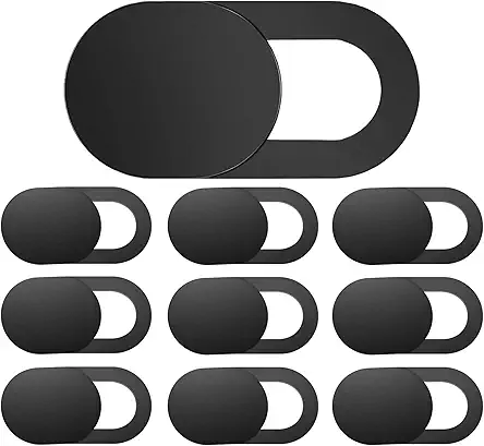 Sounce Laptop Camera Cover Webcam Cover Slider Ultra Thin Privacy Protection Slide Blocker for Laptop PC MacBook Tablet Smartphone iPad iPhone All-in-One Desktop PS4 Strong (Pack of 10 Pieces)