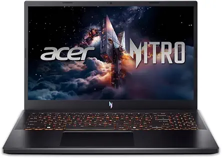 acer Nitro V 15, Intel core i7-13th Gen 13620H,NVIDIA GeForce RTX - 5050 8GB, 16 GB,512 GB,Full HD IPS,15.6"/39.62 cm,165 Hz, Win 11 Home, Obsidian Black, 2.113 kg, ANV15-52, Amber KB,Gaming Laptop