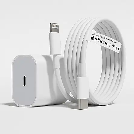 SB 20W USB-C Fast Charger for iPhone, Power Delivery Wall Adapter, Type-C PD Charging Adapter Compatible with iPhone 14, 13, 12, 11, XR, iPad & AirPods