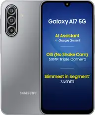 Samsung Galaxy A17 5G Charger in the Box (Gray, 128 GB)