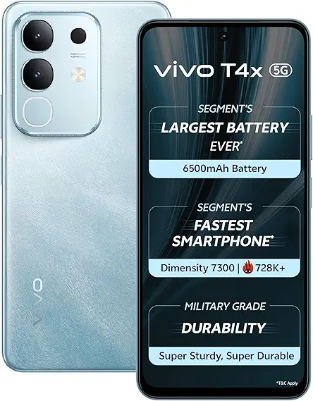 vivo T4x 5G (Marine Blue, 128 GB) (8 GB RAM)