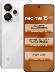 realme 15 5G (Flowing Silver, 256 GB)