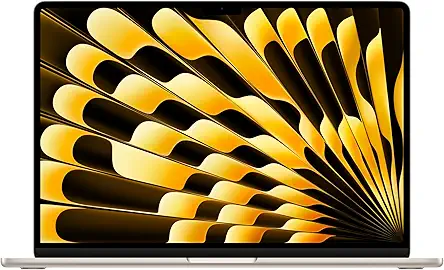 Apple 2024 MacBook Air 15″ Laptop with M3 chip: 38.91 cm (15.3″) Liquid Retina Display, 16GB Unified Memory, 512GB SSD Storage, Backlit Keyboard, 1080p FaceTime HD Camera, Touch ID- Starlight