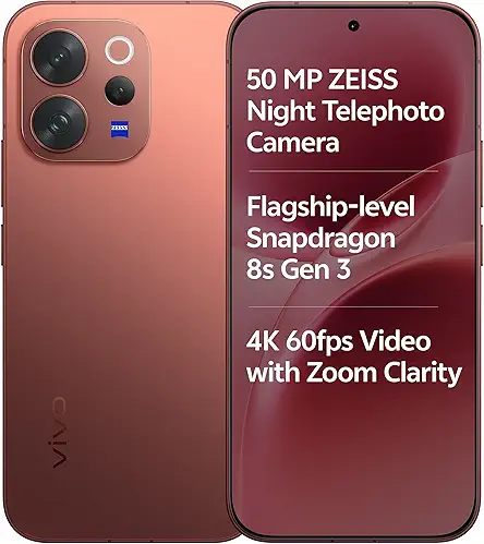 vivo V70 Elite 5G (Passion Red, 8GB RAM, 256GB Storage) with No Cost EMI/Additional Exchange Offers