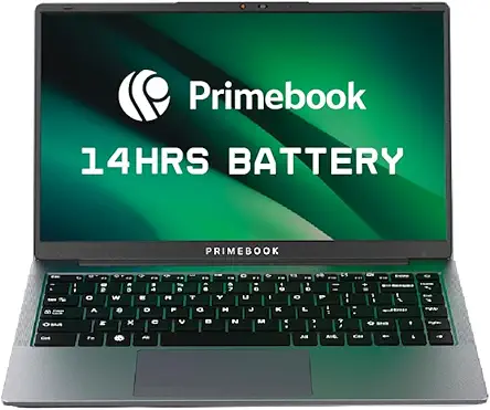 Primebook 2 Pro (2026) | 8GB RAM, 128GB UFS Storage | 14.1-Inch FHD IPS Display | 14 Hours Battery | MediaTek Helio G99 | Android 15 (PrimeOS 3.0) | Backlit Keyboard | in-Built AI (Gray)