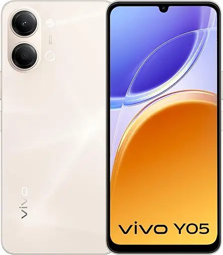 vivo Y05 (Champagne Gold, 4GB RAM, 64GB Storage) with No Cost EMI/Additional Exchange Offers