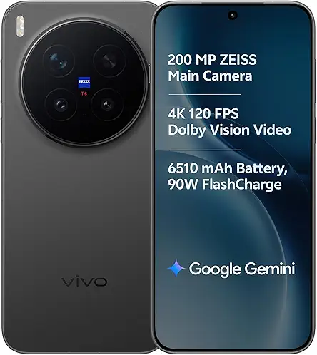 vivo X300 Pro 5G (Elite Black, 16GB RAM, 512GB Storage) with No Cost EMI/Additional Exchange Offers