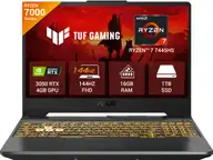 ASUS TUF Gaming A15 (2025) AMD Ryzen 7 Hexa Core 7445HS - (16 GB/512 GB SSD/Windows 11 Home/4 GB Graphics/NVIDIA GeForce RTX 3050/144 Hz) FA506NCG-HN200WS Gaming Laptop