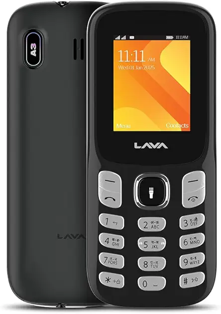 Lava A3 King Dual Sim Keypad Mobile Phone | 1750mAh Big Battery | 1.8" Large Display | 7 Languages Read & Write Support | Vibration Alert (Charcol Grey)