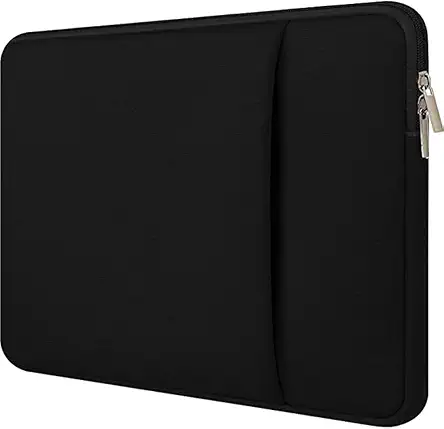 Dyazo 13-13.3" inch Laptop Sleeve case Cover Bag Compatible for All Notebooks Such as Mac Book Pro or Air 2023-2021 M2 M1 with Front Accessories Pocket Neoprene Black