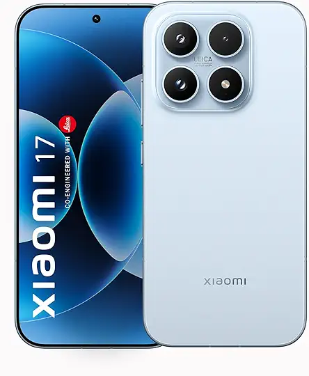 XIAOMI 17 (12GB/512GB)|50MP Leica Triple Camera|Snapdragon 8 Elite Gen 5|6.3" CrystalRes 1-120Hz AMOLED|6330mAh Battery|100W HyperCharge HyperOS 3|3500nits Display| Ice Blue Edition