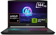 MSI Katana A15 AI AMD Ryzen 7 Octa Core 8845HS - (16 GB/512 GB SSD/Windows 11 Home/6 GB Graphics/NVIDIA GeForce RTX 4050/144 Hz) Katana A15 AI B8VE-418IN Gaming Laptop