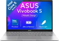 ASUS Vivobook S14 (2025)(i5 14th Gen) with Office 2024 + M365 Basic* Backlit Keyboard Intel Core 5 210H - (16 GB/512 GB SSD/Windows 11 Home) S3407VA-LY075WS Thin and Light Laptop