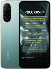 POCO C85x Charger in the Box (Emerald Green, 64 GB)
