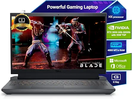 Dell G15, 13th Gen Intel Core i5-13450HX Processor, NVIDIA RTX 3050-6GB, (16GB RAM 1TB SSD) FHD 15.6"/39.62 cm, Orange Backlit Keyboard, Win 11, MS Office'24, Dark Shadow Grey, 2.65Kg Gaming Laptop