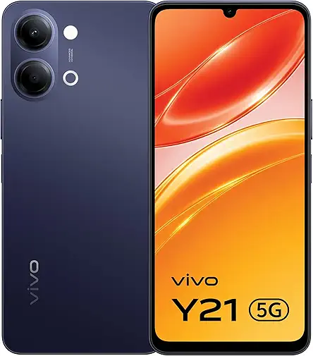 vivo Y21 5G (Midnight Blue, 6GB RAM, 128GB Storage) with No Cost EMI/Additional Exchange Offers
