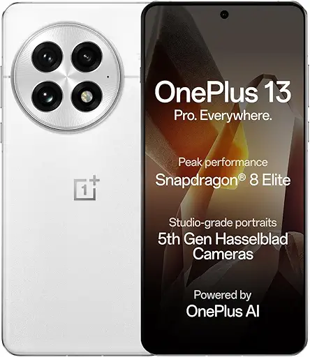 OnePlus 13 | Smarter with OnePlus AI | Lifetime Display Warranty |16GB RAM 512GB Storage Arctic Dawn | Official Smartphone for BGMS 2025