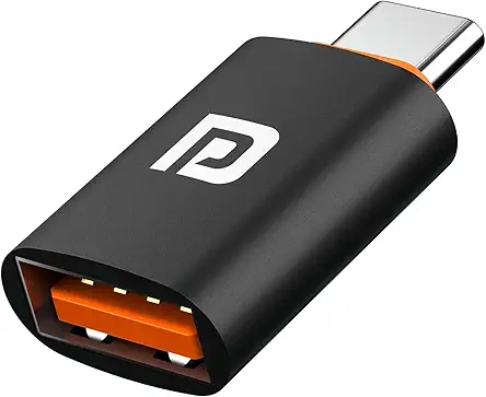 Portronics Bridge Y USB 3.0 to Type C OTG Adaptor, 10Gbps High Speed Data Transfer, Thunderbolt to USB Adapter, Compatible for All Type C Devices, Smartphone, Laptops, Tablets, Chargers, MacBook
