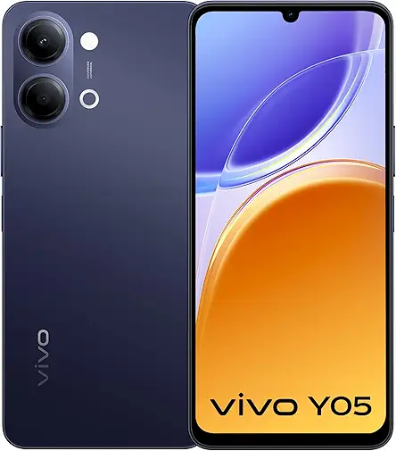 vivo Y05 (Midnight Blue, 4GB RAM, 64GB Storage) with No Cost EMI/Additional Exchange Offers
