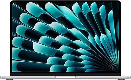 Apple 2026 MacBook Air 15″ Laptop with M5 chip: AI and Apple Intelligence, 38.91 cm (15.3″) Liquid Retina Display, 16GB Unified Memory, 1TB SSD Storage, 12MP Center Stage Camera, Touch ID; Silver
