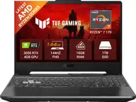 ASUS TUF Gaming A15 (2026) AMD Ryzen 7 170 - (16 GB/1 TB SSD/Windows 11 Home/4 GB Graphics/NVIDIA GeForce RTX 3050) FA506NCQ-HN008W Gaming Laptop