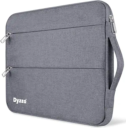 Dyazo 13.3 inch Laptop Bag Sleeve Sleeve Bag Cover for 13 inch Apple Mac Book Air Pro Retina 13 13.3 inch MacBook 13.3 inch and all other laptops & Notebooks with front packet and handle (Grey)