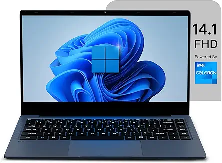 BrowseBook 14.1" FHD IPS Laptop | Best Student & Office Work Laptop | Celeron N4020 | 8GB RAM | 256GB SSD | Windows 11 | 38Wh | 1.3kg | Grey