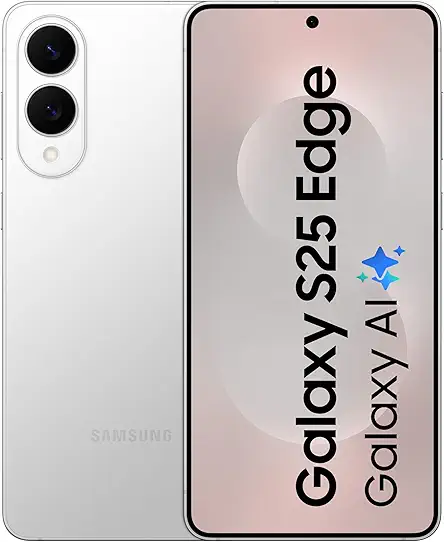 Samsung Galaxy S25 Edge 5G AI Smartphone (Titanium Silver, 12GB RAM, 512GB Storage) | Precision Built with Titanium | Ultra-Sleek and Premium with a 200 MP Camera | Snapdragon 8 Elite for Galaxy