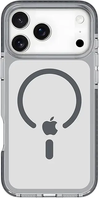 DailyObjects Stride Clear 2.0 Magnetic Case Cover Compatible with iPhone 17 Pro | Wireless Charging Slim Back Cover | 2 Layer Edge Protection & Shockproof