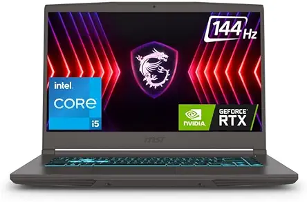 MSI Thin 15, Intel 13th Gen. i5-13420H, 40CM FHD 144Hz Gaming Laptop (16GB/512GB NVMe SSD/Windows 11 Home/NVIDIA GeForce RTX 3050, GDDR6 6GB/Cosmos Gray/1.8Kg) B13UDX-129IN