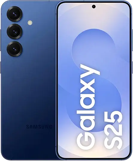 Samsung Galaxy S25 5G Smartphone with Galaxy AI (Navy, 12GB RAM, 256GB Storage), Snapdragon 8 Elite, 50 MP Camera with ProVisual Engine and 4000mAh Battery